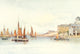 Devon 1913 Brixham Trawlers Poster Print by Frederick J. Widgery