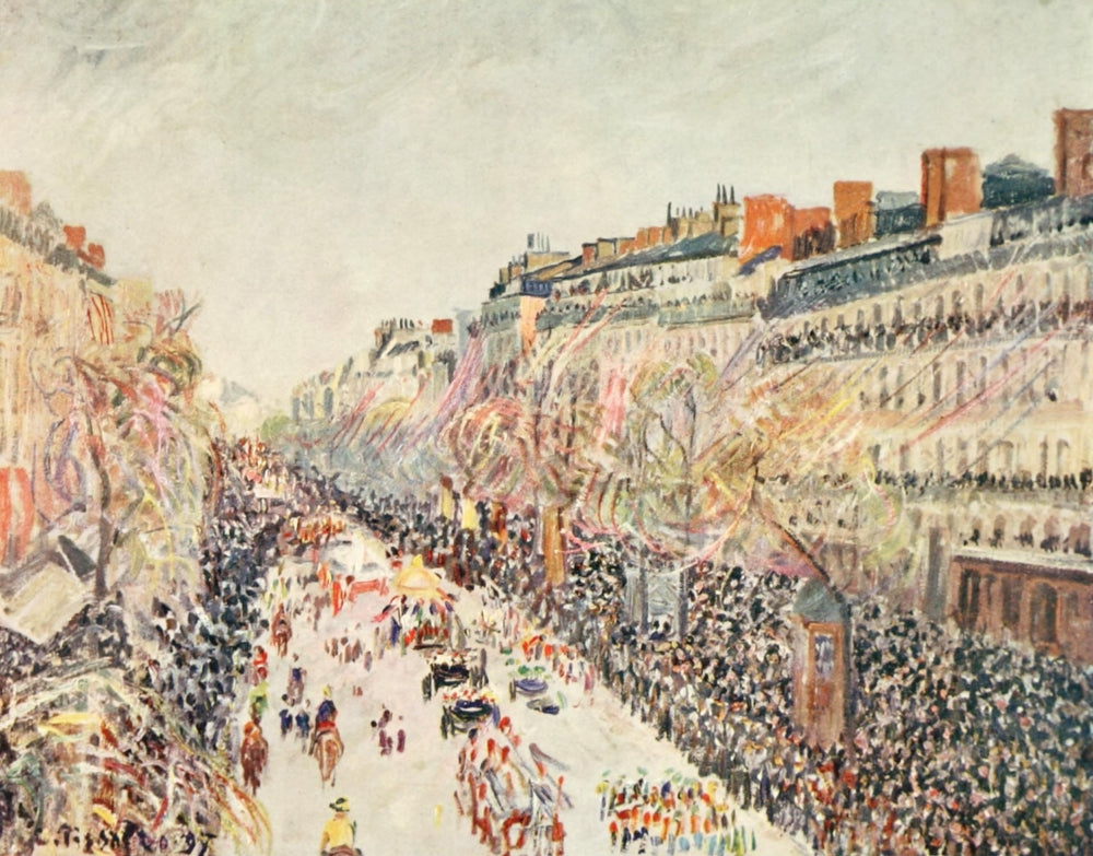 La Mi-Careme sur les Boulevards 1897 Poster Print by Camille Pissarro