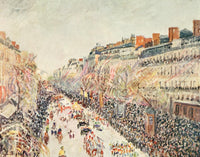 La Mi-Careme sur les Boulevards 1897 Poster Print by Camille Pissarro