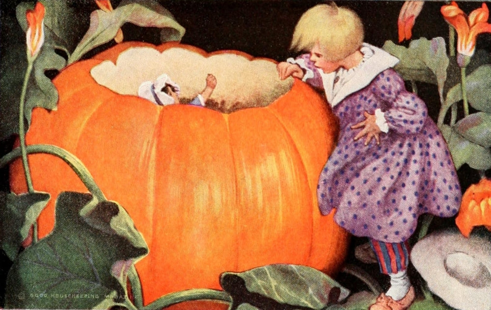 The Little Mother Goose Peter, Peter, Pumpkin Eater Poster Print by Jessie Willcox Smith