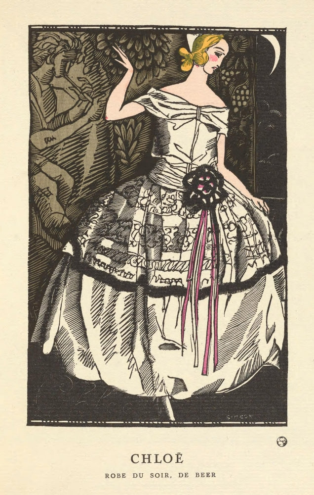 Gazette du Bon Ton 1921 Chloe Poster Print by Fernand Simon
