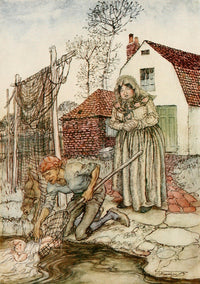The Fish and the Ring Poster Print from English Fairy Tales by A. Rackham