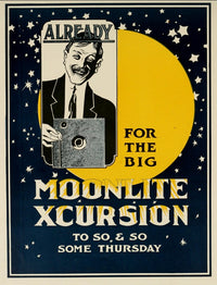 1917 Moonlight Excursion Poster Print from Strong's Book of Designs