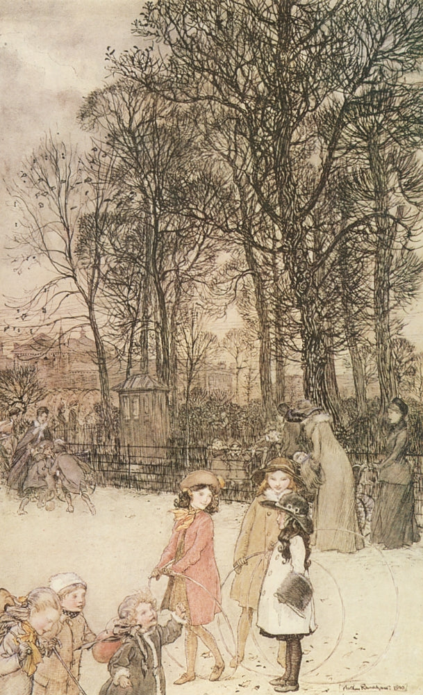 Book of Pictures 1913 Broad Walk Poster Print by A. Rackham