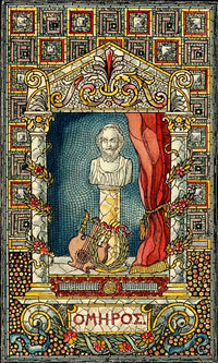 Belcher Mosaic Glass 1886 Poster Print by Alfred Pilgrim, showcasing intricate mosaic design.