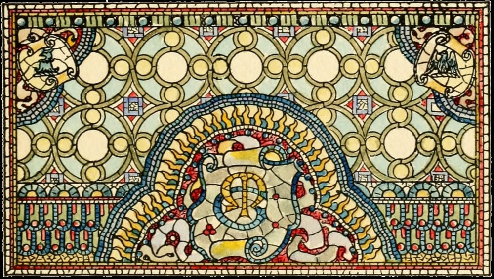 Belcher Mosaic Glass 1886 Poster Print by Alfred Pilgrim