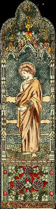 Belcher Mosaic Glass 1886 Art Poster Print by Fr. Verheyden