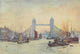 Scenery of London 1905 Tower Bridge Poster Print by Herbert Marshall