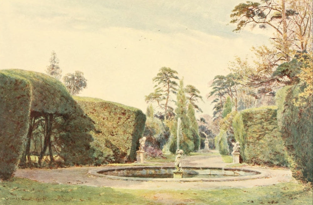 Some English Gardens 1904 Melbourne Art Print by George S. Elgood