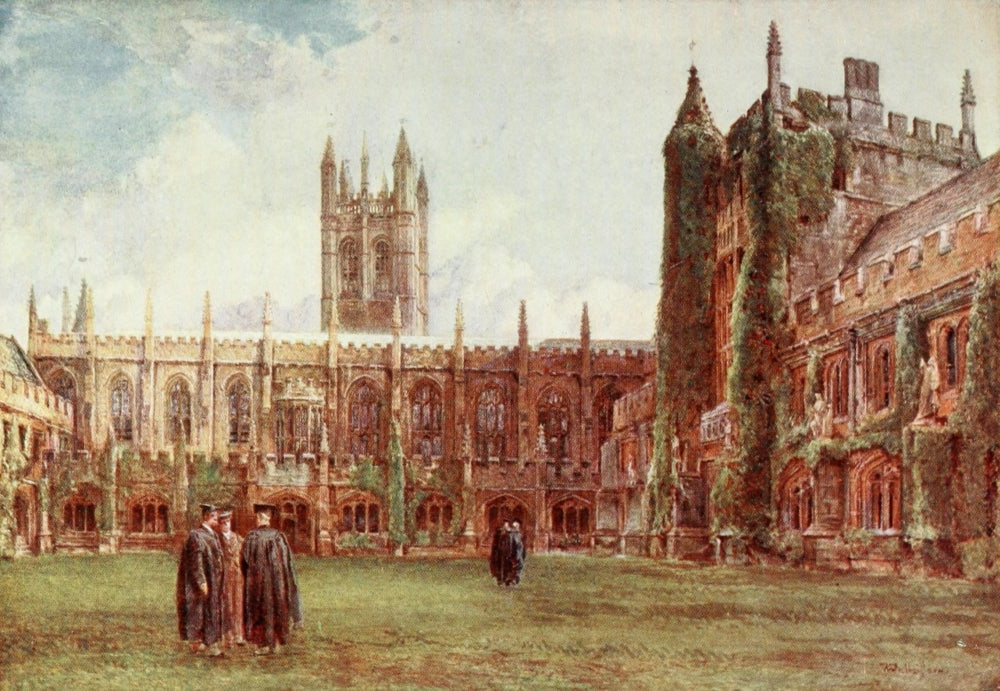 Oxford 1922 Cloisters at Magdalen College Poster Print by John Fulleylove