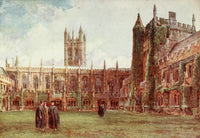Oxford 1922 Cloisters at Magdalen College Poster Print by John Fulleylove
