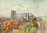Westminster Abbey Poster Print by Warwick Goble - 1908 Artwork