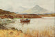 Angling & Art in Scotland 1908 Poster Print featuring Loch Lundy & Ben Tee by Ernest Briggs