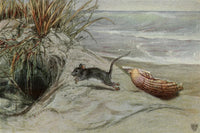 The Great Sea Horse 1909 Poster Print by John Elliott featuring a magical sea horse and fairy.
