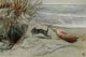 The Great Sea Horse 1909 Poster Print by John Elliott featuring a magical sea horse and fairy.