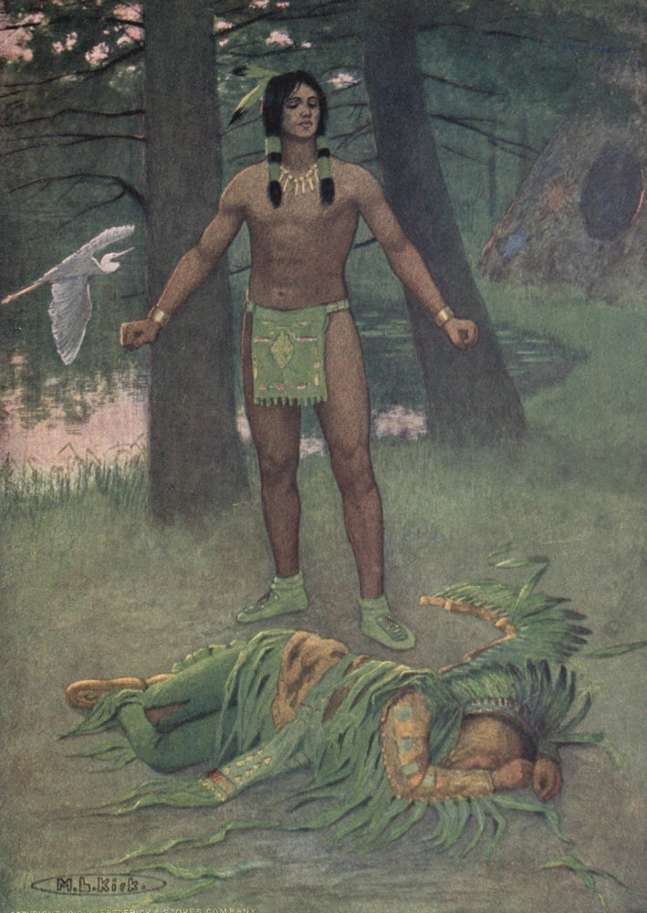 Story of Hiawatha 1910 Poster Print by Maria Kirk - Art Print