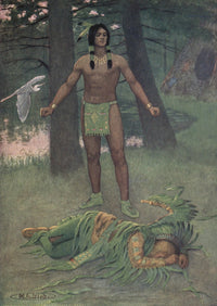 Story of Hiawatha 1910 Poster Print by Maria Kirk - Art Print