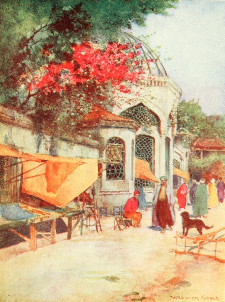 Constantinople 1906 Tomb in Scutari Poster Print by Warwick Goble