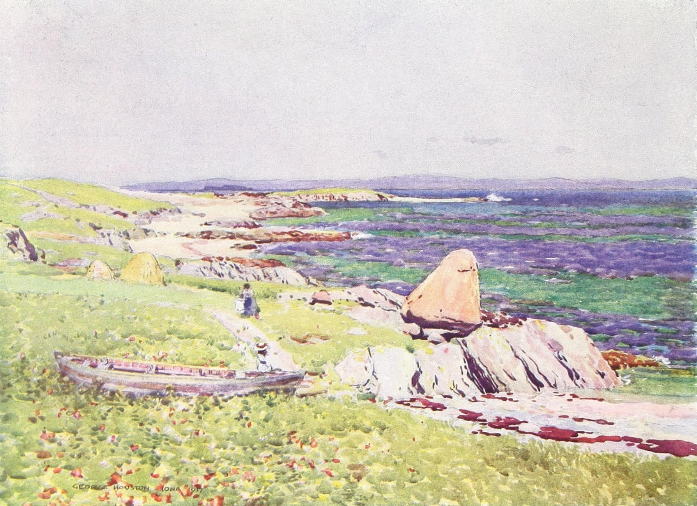 Painting in Water-colours 1918 Art Print by George Houston