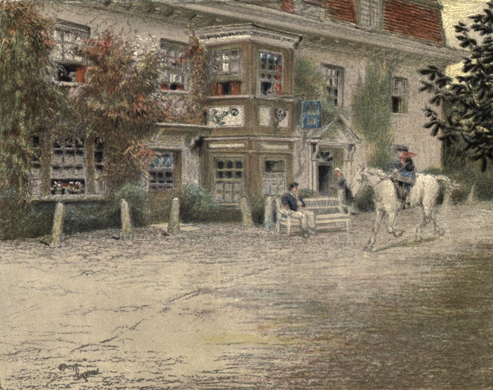 Old Inns 1921 Anchor at Liphook Hampshire Poster Print by Cecil Aldin