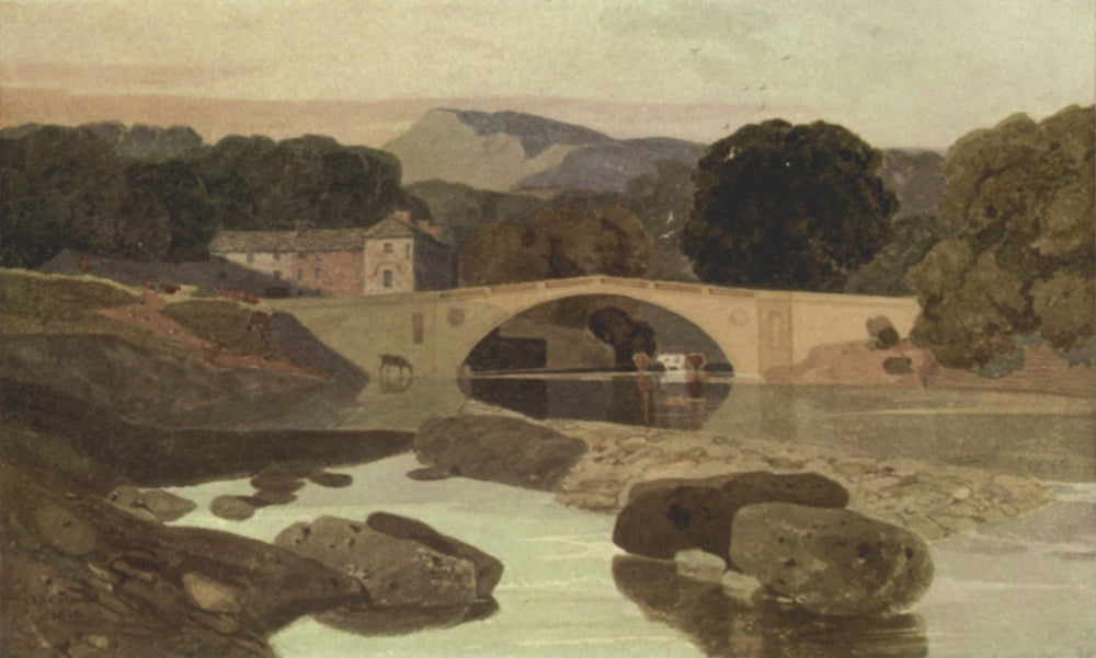 Greta Bridge, Yorkshire Poster Print by John Sell Cotman, showcasing English countryside beauty.