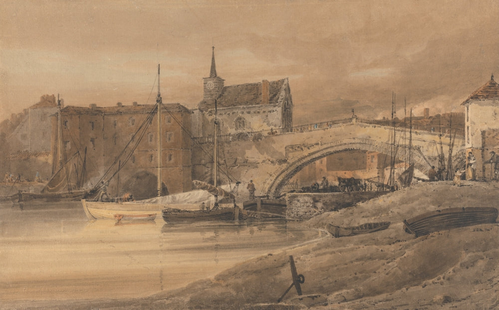 Ouse Bridge, York c.1800 Poster Print by Thomas Girtin