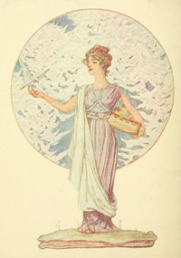 Happy Days 1917 Lady with Dove Poster Print by John Cecil Clay