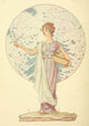Happy Days 1917 Lady with Dove Poster Print by John Cecil Clay