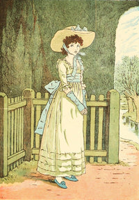 Marigold Garden Poster Print by Kate Greenaway featuring vibrant flowers.