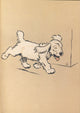 The White Puppy 1909 Ambling Along Poster Print by Cecil Aldin featuring a playful puppy.