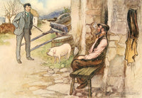 Irish Ways 1909 Alec Gowran Poster Print by Warwick Goble