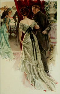 When a Man Marries 1909 Poster Print by Harrison Fisher, vintage art print.