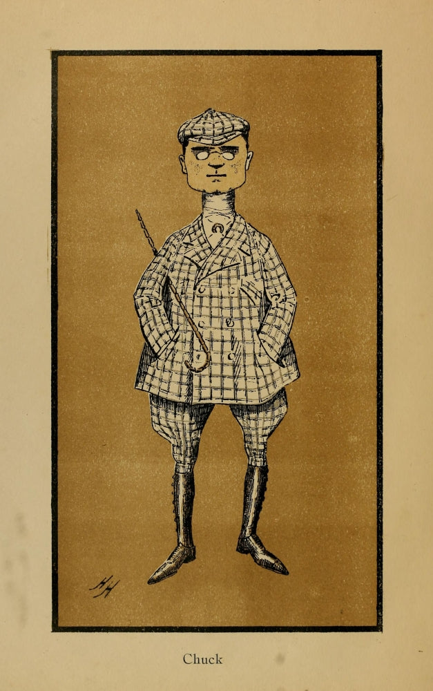 Caratures by H.H. 1902 Chuck Poster Print by H.W.G. Hayter