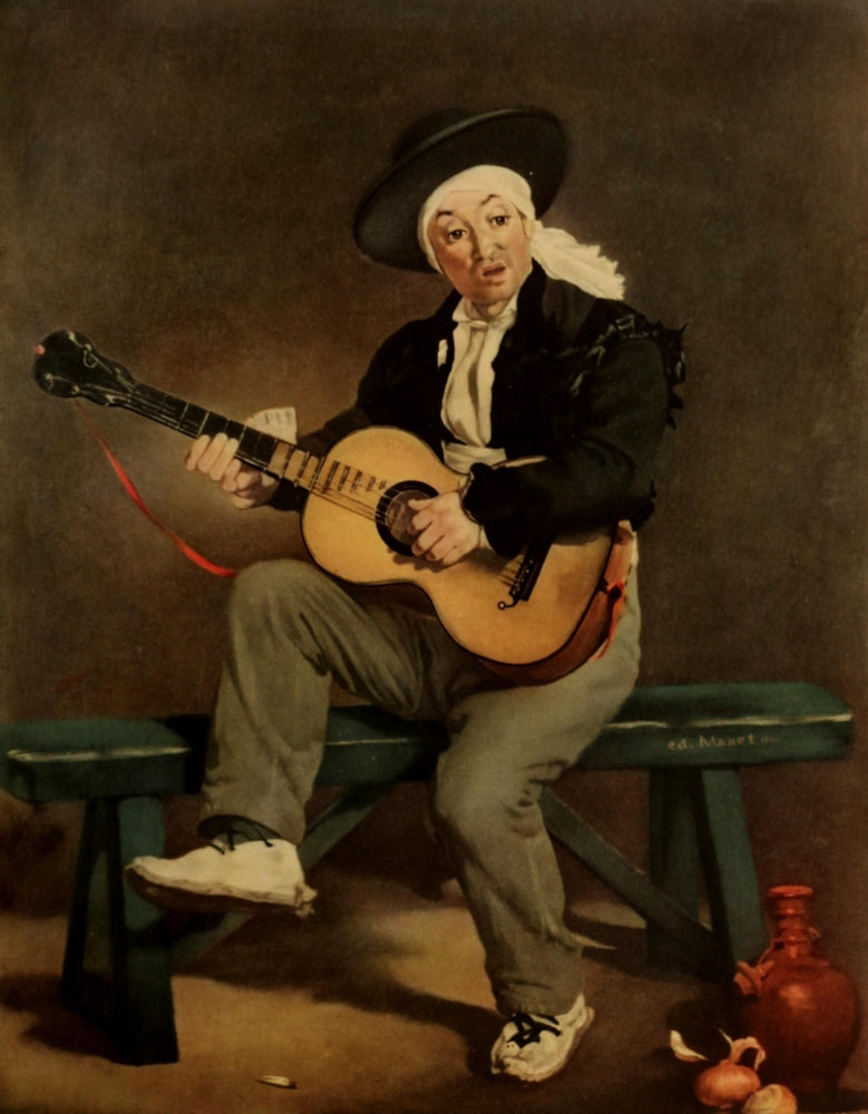 The Guitarist 1860 Poster Print by Édouard Manet - Art Print