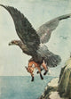 White Ear & Peter 1912 Carried Away Poster Print by Cecil Aldin