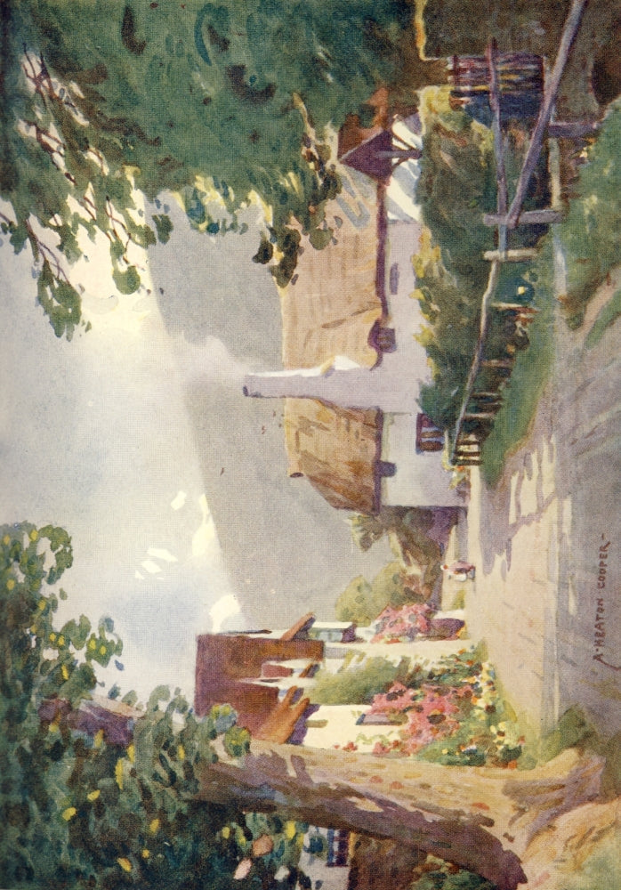 Somerset 1927 Luccombe Village Poster Print by Alfred Heaton Cooper