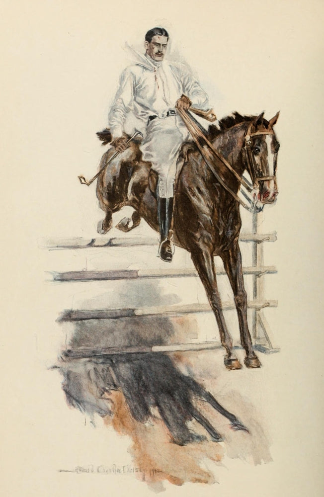 Scribner's 32 Horse Soared Like a Bird Poster Print by Howard Chandler Christy