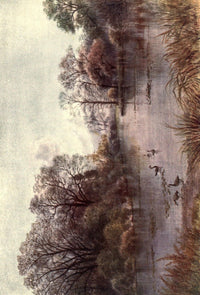 Kew Gardens 1908 The Lake Poster Print by Thomas Mower Martin