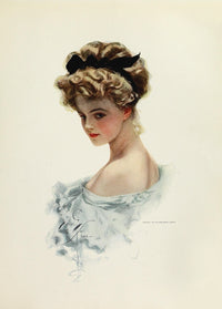 American Beauties 1909 Eyes Made to Worship Poster Print by Harrison Fisher.
