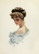 American Beauties 1909 Eyes Made to Worship Poster Print by Harrison Fisher.