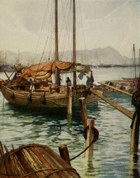 Hong Kong Harbour Poster Print by Norman H. Hardy, 1910 artwork