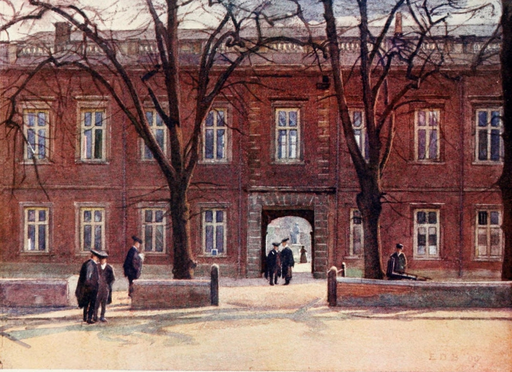 Eton 1909 Upper School and Long Walk Poster Print by E.D. Brinton