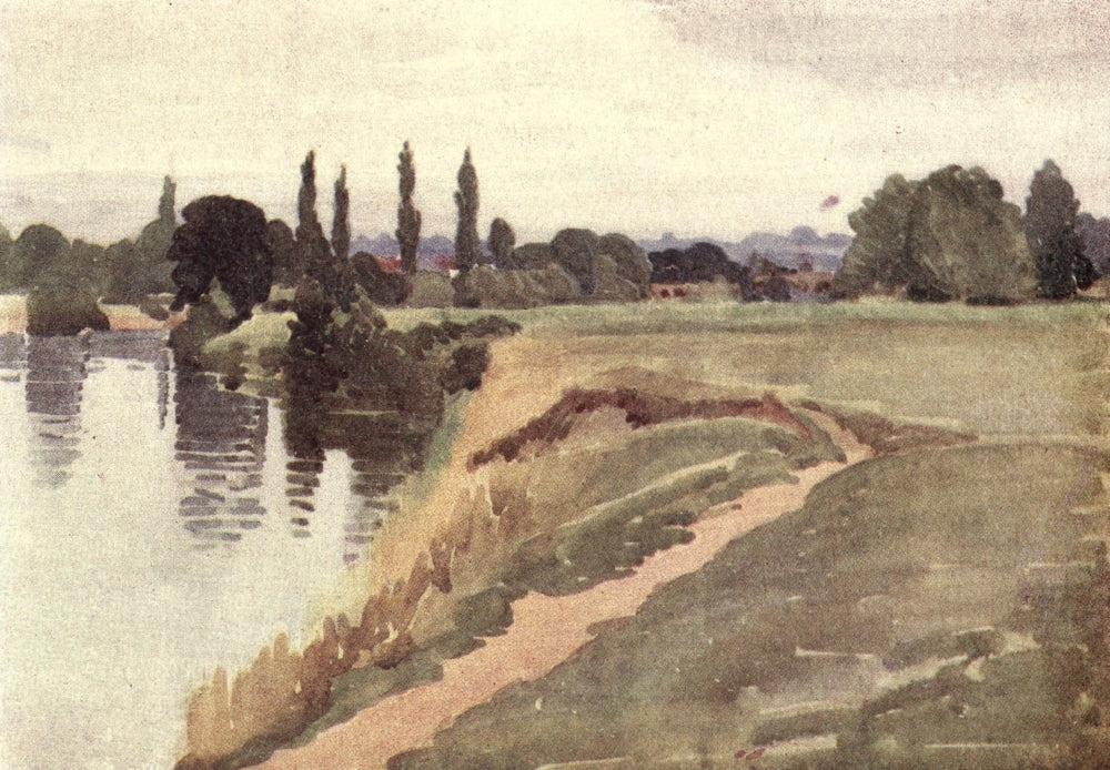 Book of the Severn 1920 Stourport Poster Print by R.H. Buxton