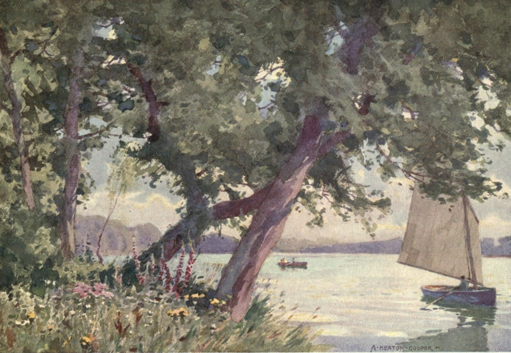 Norfolk & Suffolk 1921 Fritton Lake Poster Print by Alfred Heaton Cooper