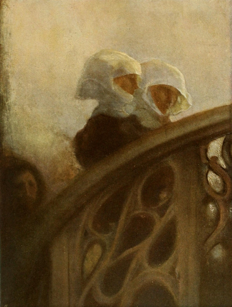 Nuns Poster Print by Gaston La Touche showcasing serene imagery.
