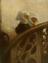 Nuns Poster Print by Gaston La Touche showcasing serene imagery.