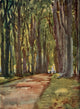 Round about Wiltshire 1907 in Savernake Forest Poster Print by Thomas Cooper Gotch.