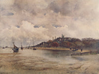 Essex 1909 Westcliff-on-Sea Half-Tide Poster Print by Louis Burleigh Bruhl