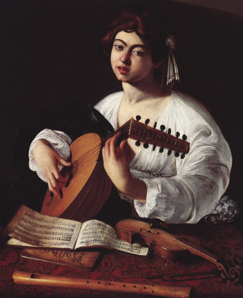 The Lute Player fine art print by Michelangelo Caravaggio