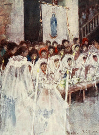 Florence & Some Tuscan Cities First Communion in Fiesole Cathedral Poster Print by R.C. Goff